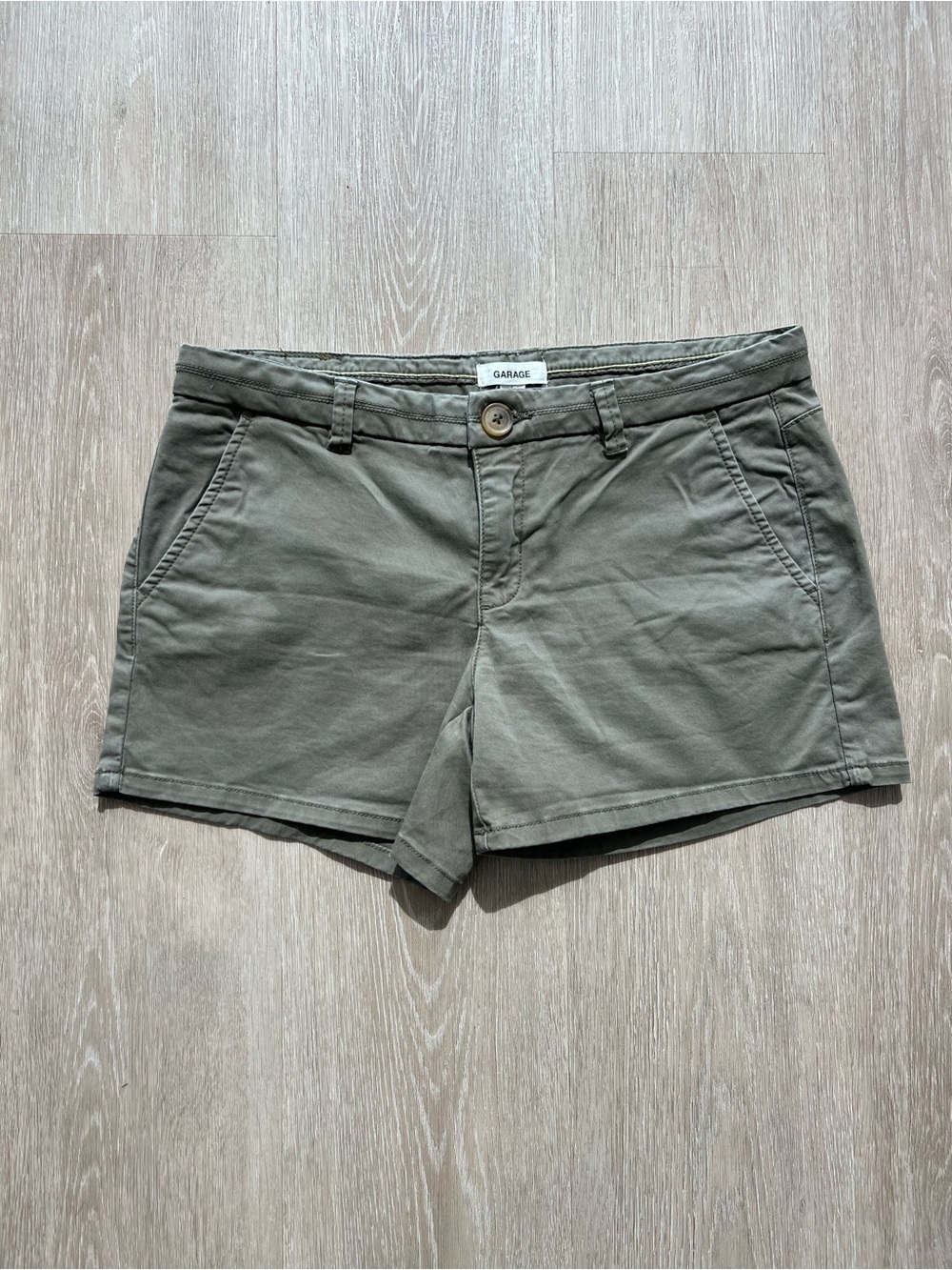 Garage Women's Olive Green Cotton Summer Short Shorts Women’s Size 5